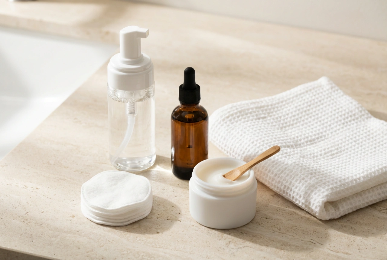Démaquillants : types, techniques d'application et temps de contact