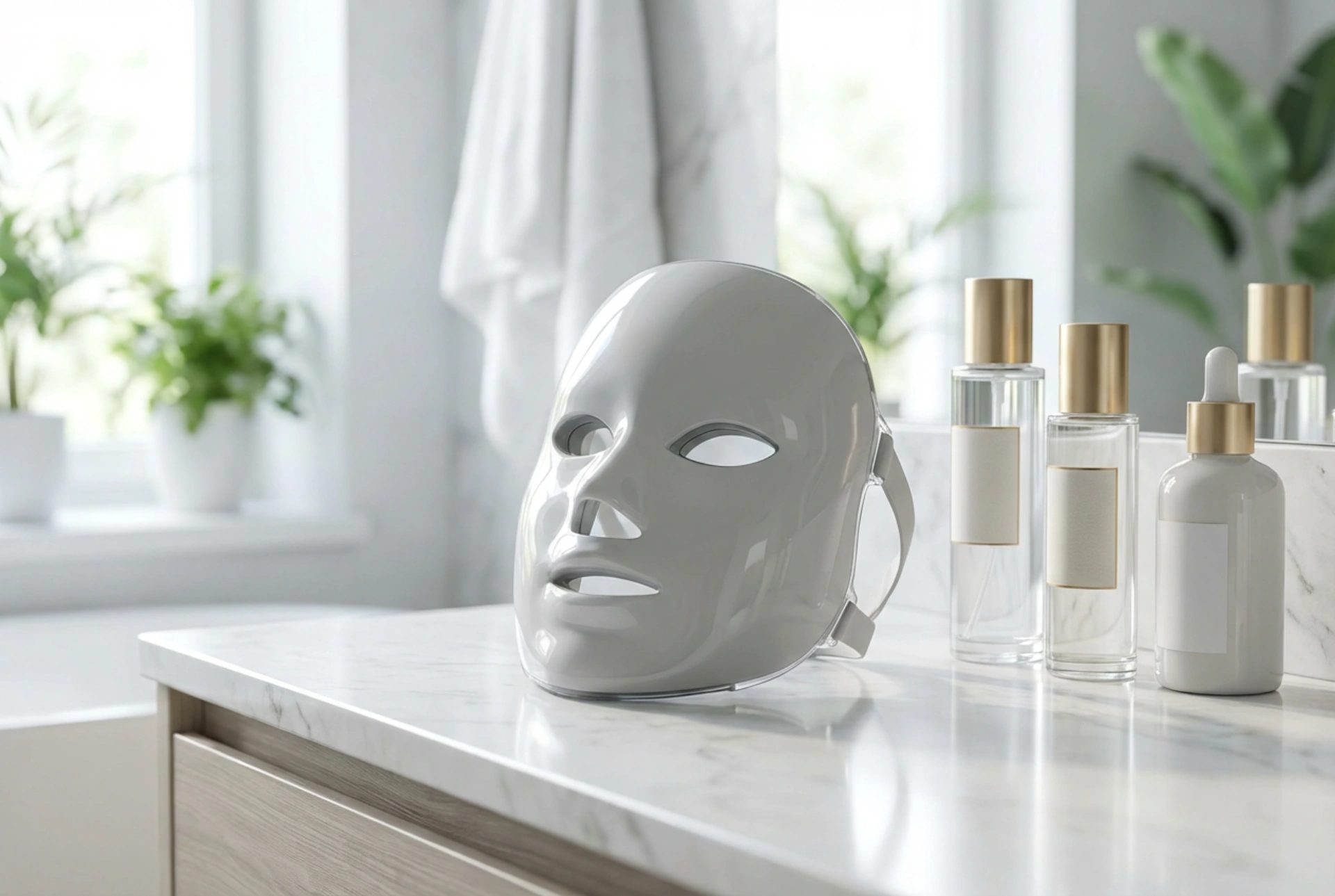 Masque facial LED : principes d'utilisation à domicile et soins après la séance