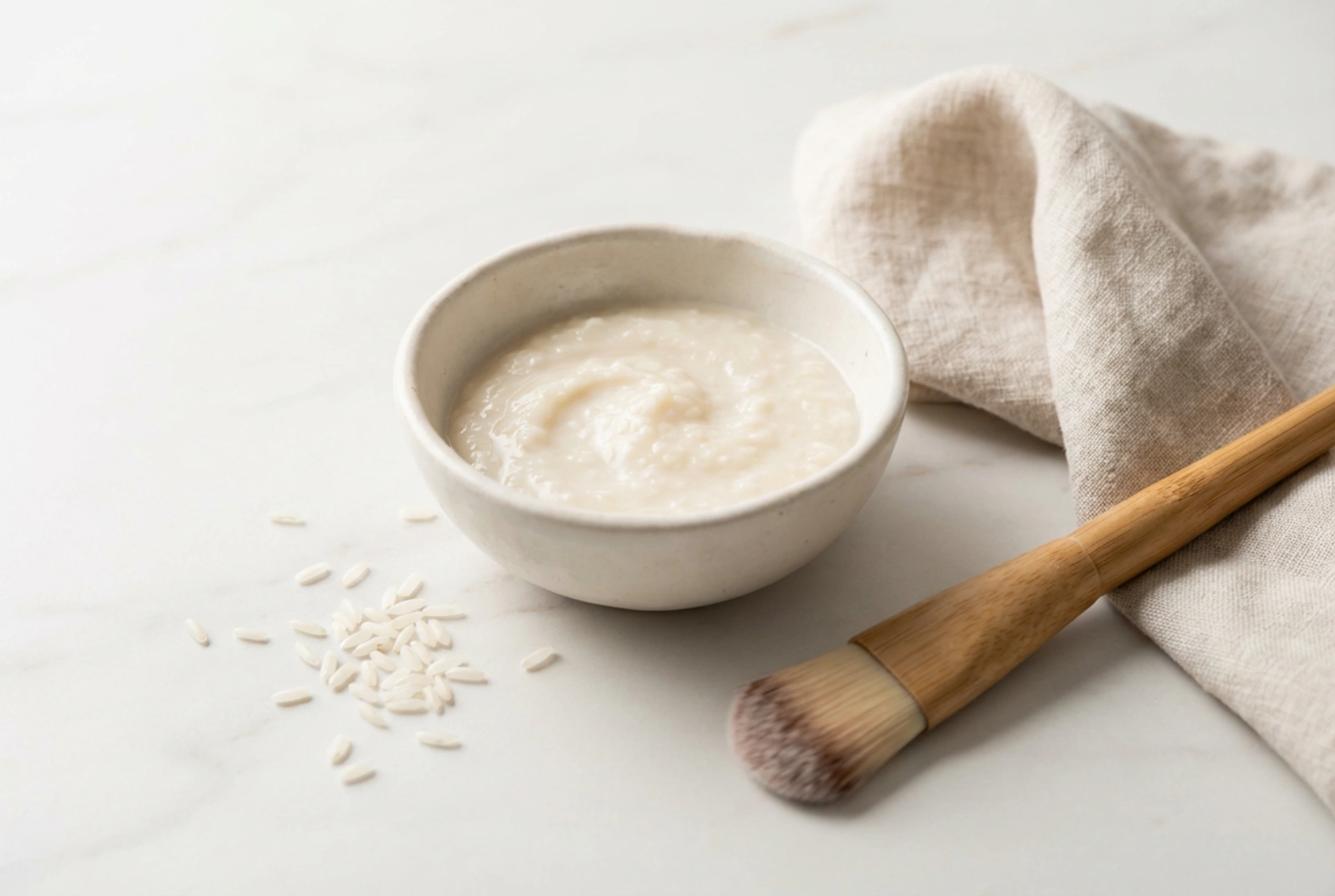 Masque illuminateur au riz : préparation, consistance et application