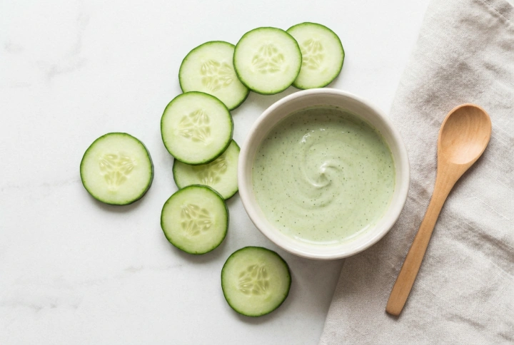 Masque au concombre pour rafraîchir la peau : préparation et application