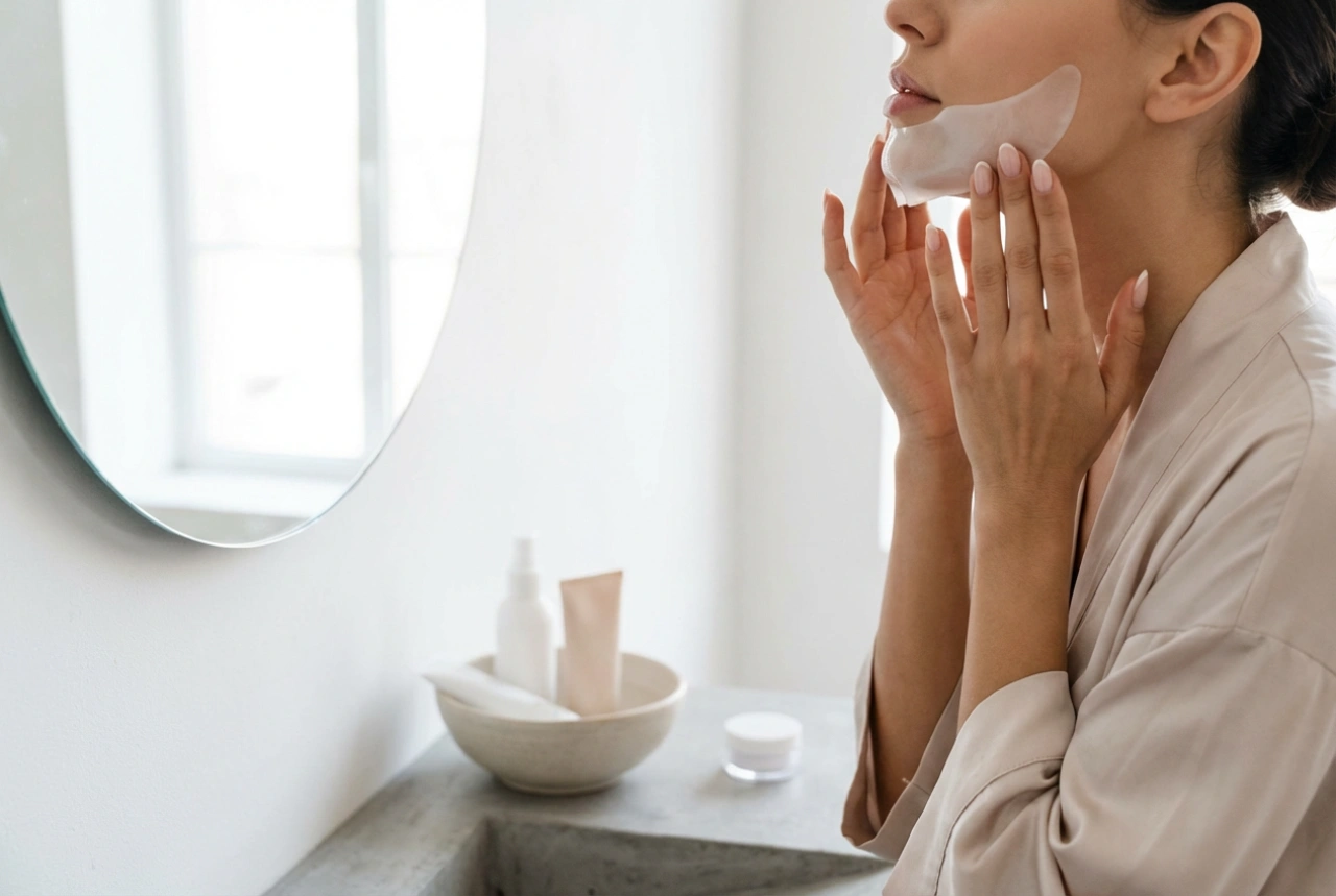 Masques pour le menton : ajustement, application et retrait
