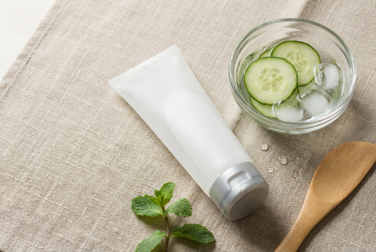 Masque visage rafraîchissant : apaisement après le soleil, temps de pose et hygiène
