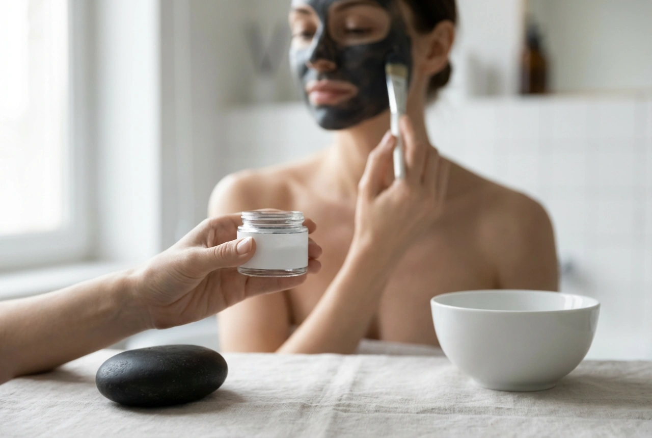 Masque au charbon actif : purification étape par étape