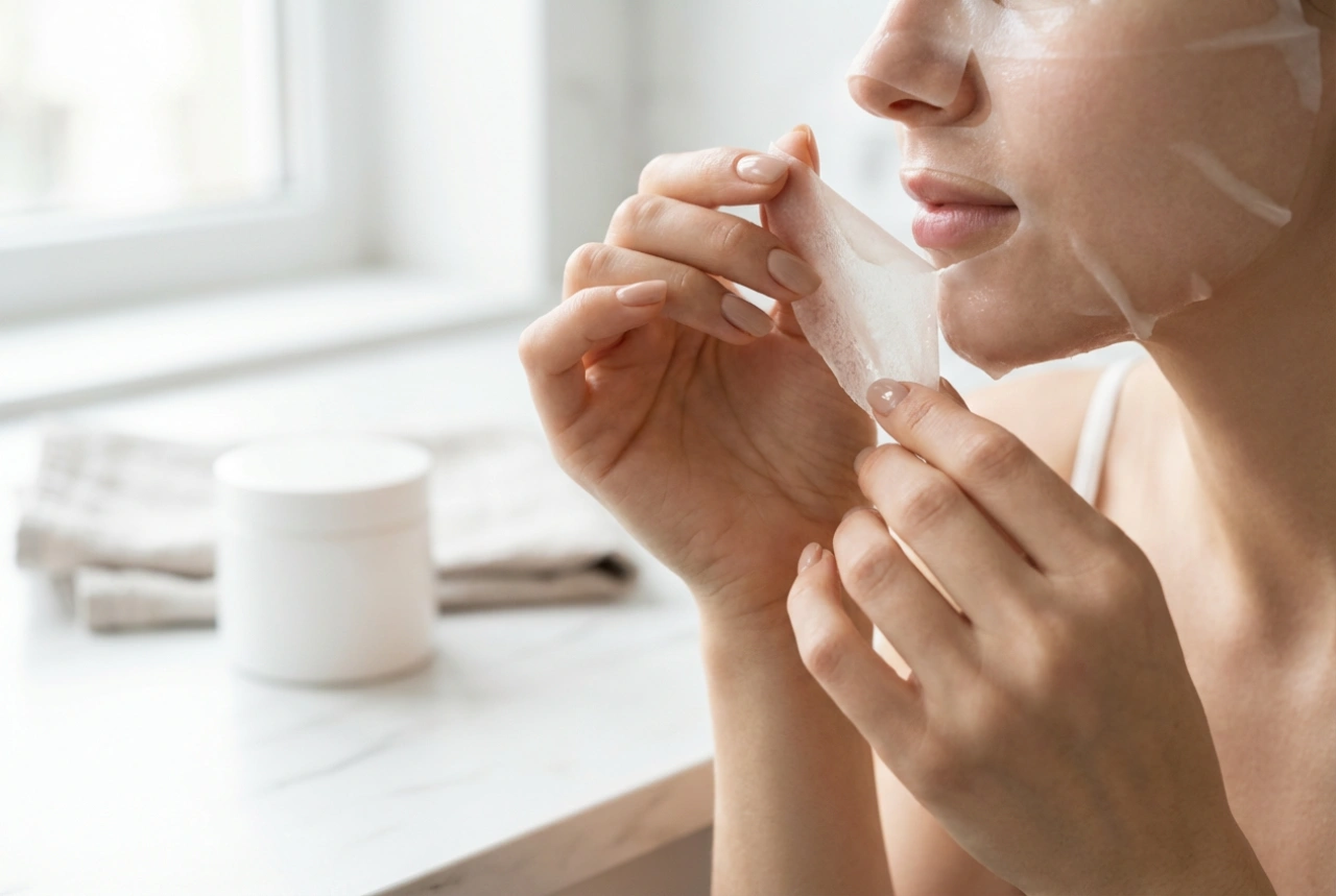 Masque en tissu au collagène : comment l'appliquer et le retirer correctement