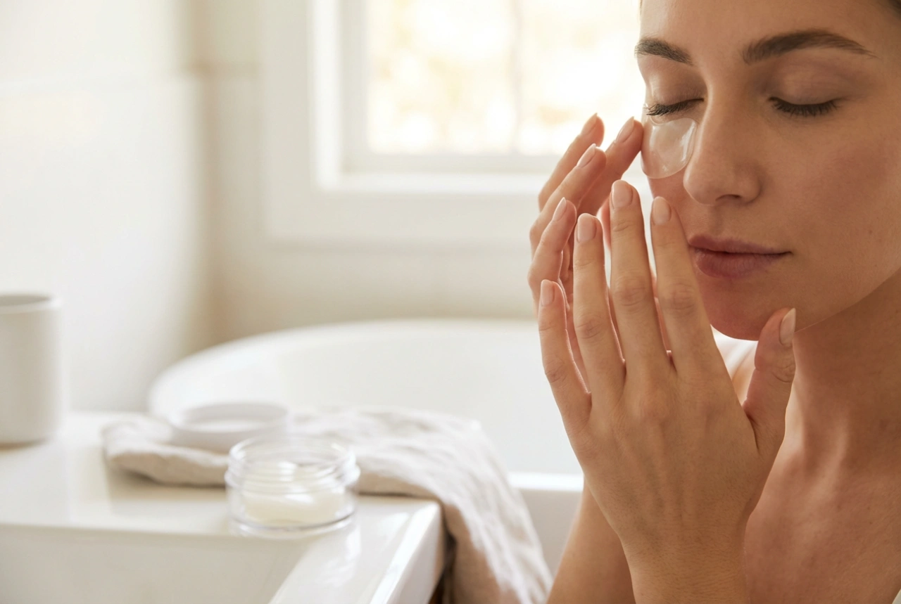 Masque pour les yeux : effet rafraîchissant, application des patchs et temps de pose