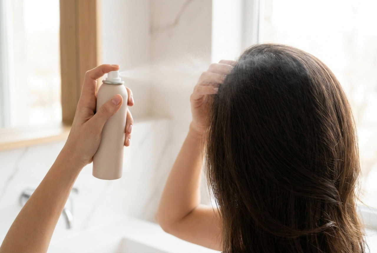 Shampooing sec pour cheveux : comment l'utiliser sans résidus blancs