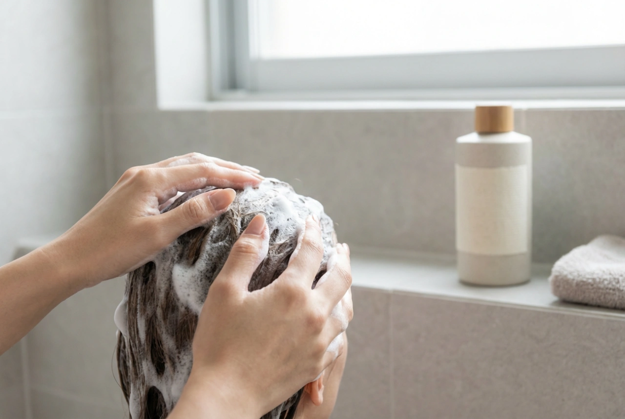 Shampoing pour le cuir chevelu : lavage correct et massage doux