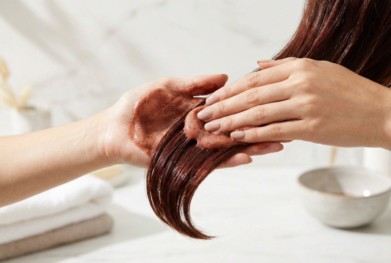 Shampooing colorant roux : choix de la nuance et application uniforme