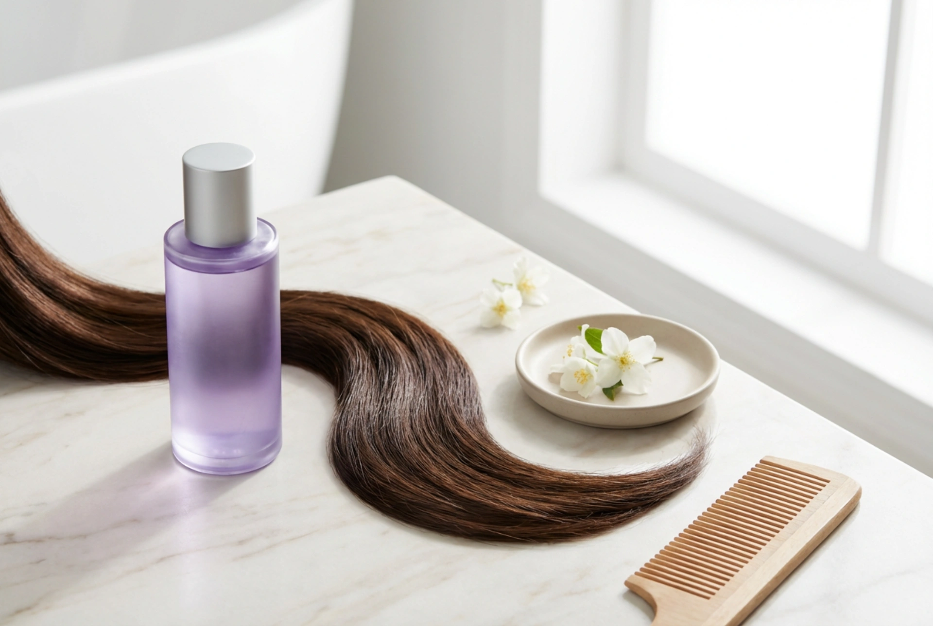 Shampooing violet sur cheveux bruns : quand est-ce judicieux et comment l'utiliser