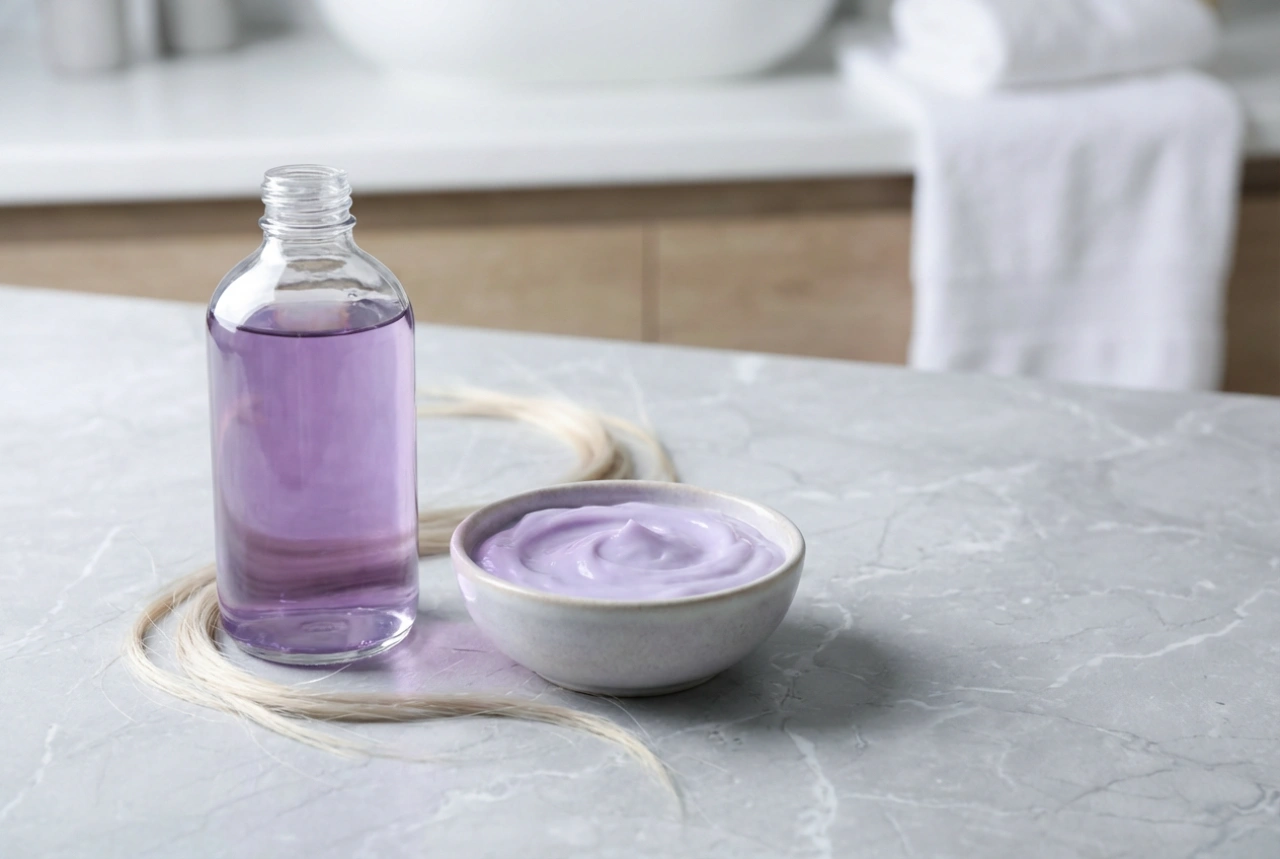 Shampooing violet pour cheveux blonds : comment neutraliser les reflets jaunes