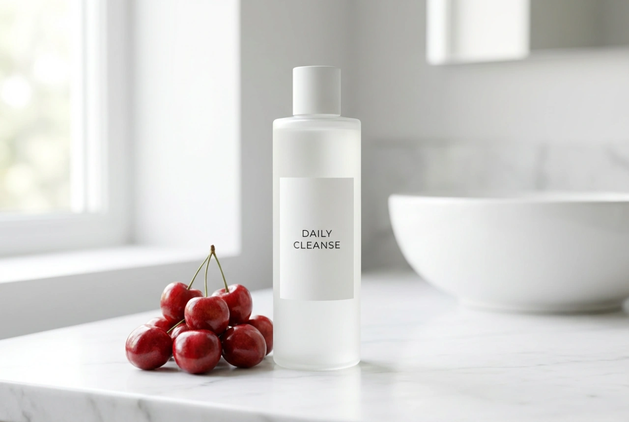 Shampooing à la cerise : parfum frais et lavage efficace sans alourdir