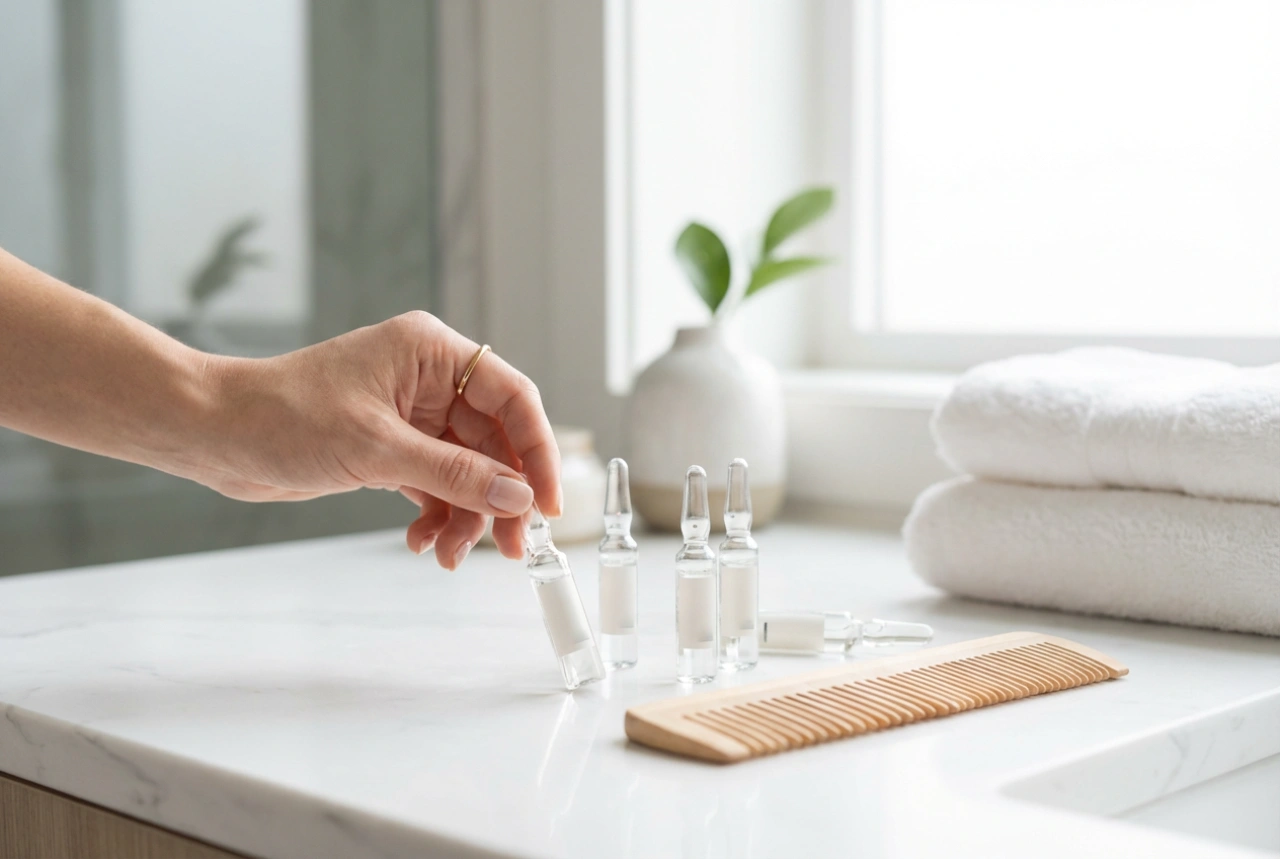 Ampoules capillaires professionnelles : comment réaliser un traitement à la maison en toute sécurité