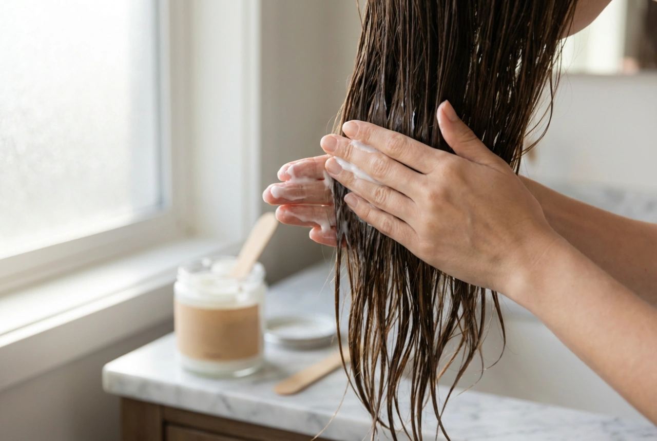 Masque pour cheveux secs : hydratation intense étape par étape
