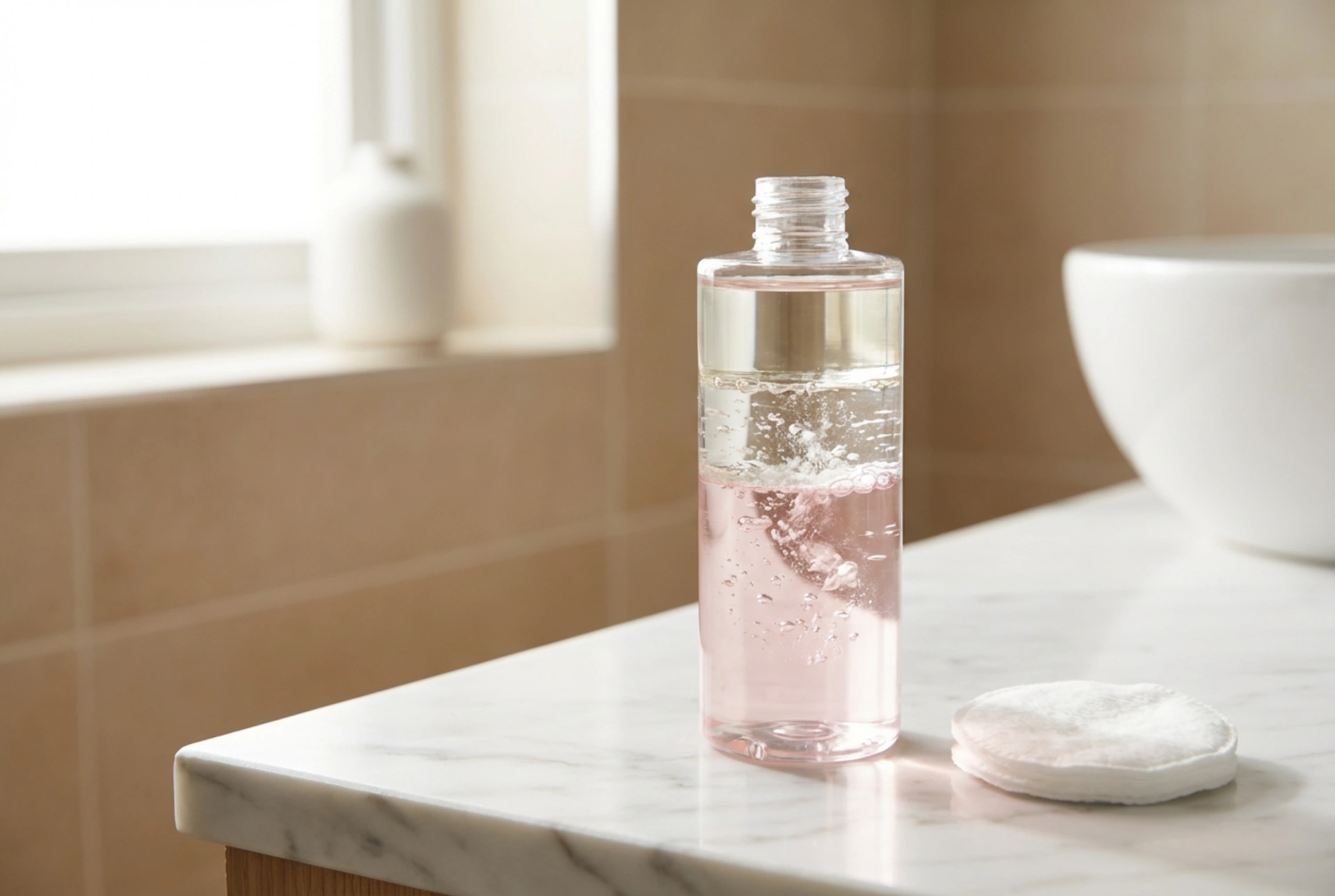 Démaquillant biphasé : secouez, appliquez, dissolvez