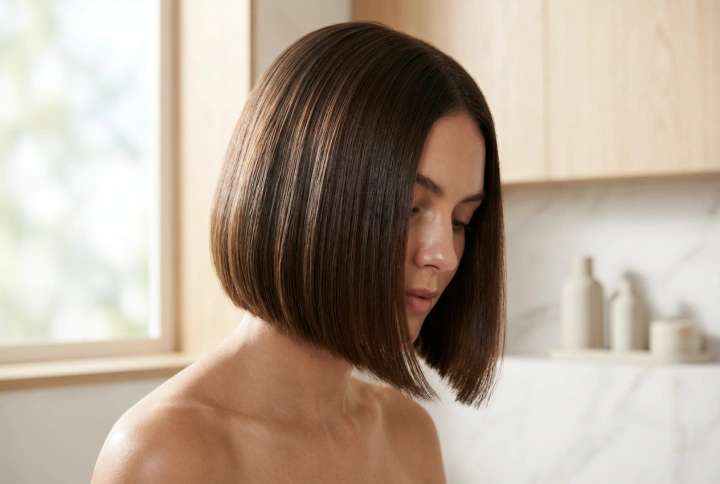 Coupe au carré : coiffage quotidien et lissage des pointes