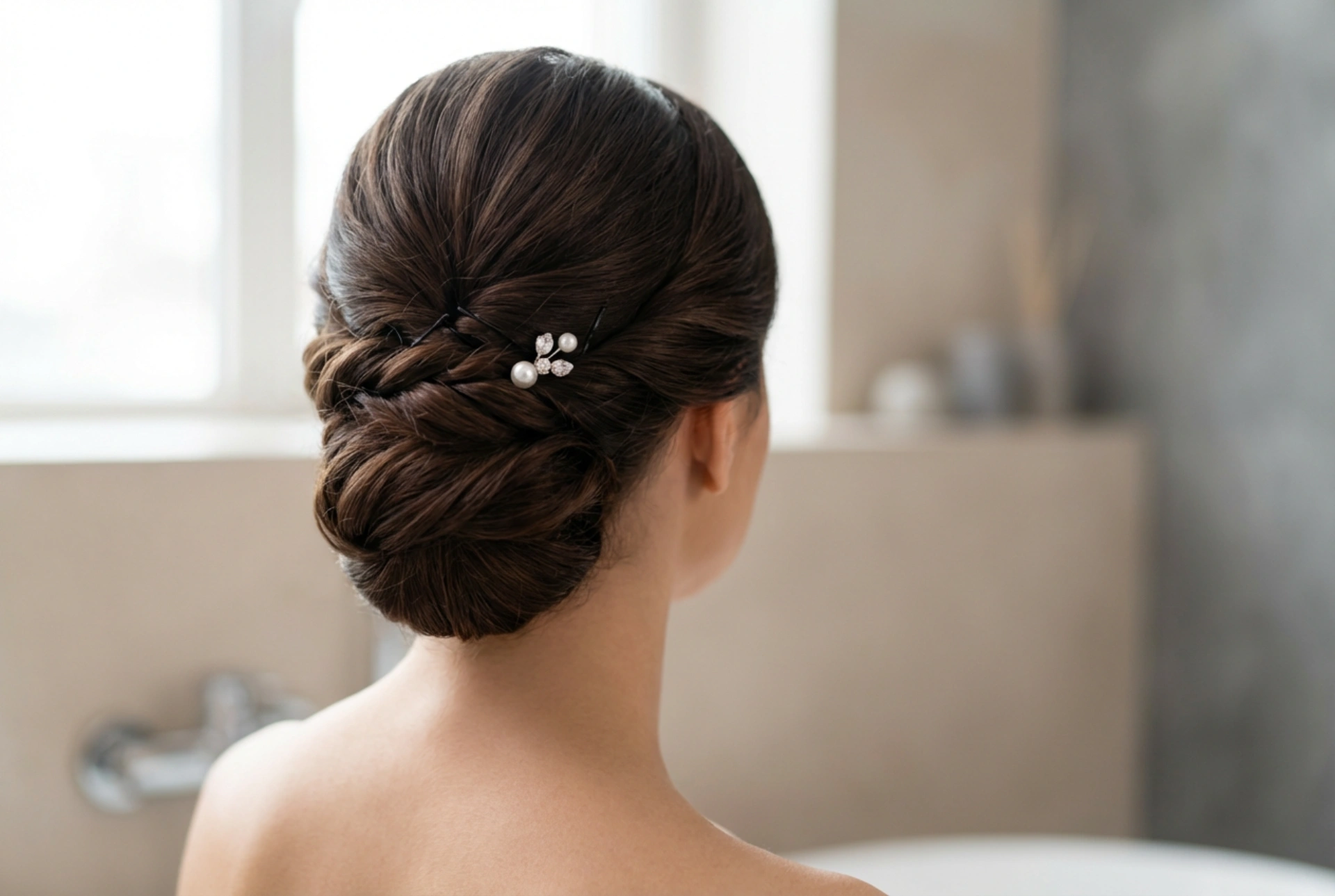 Chignon de communion élégant : tutoriel étape par étape