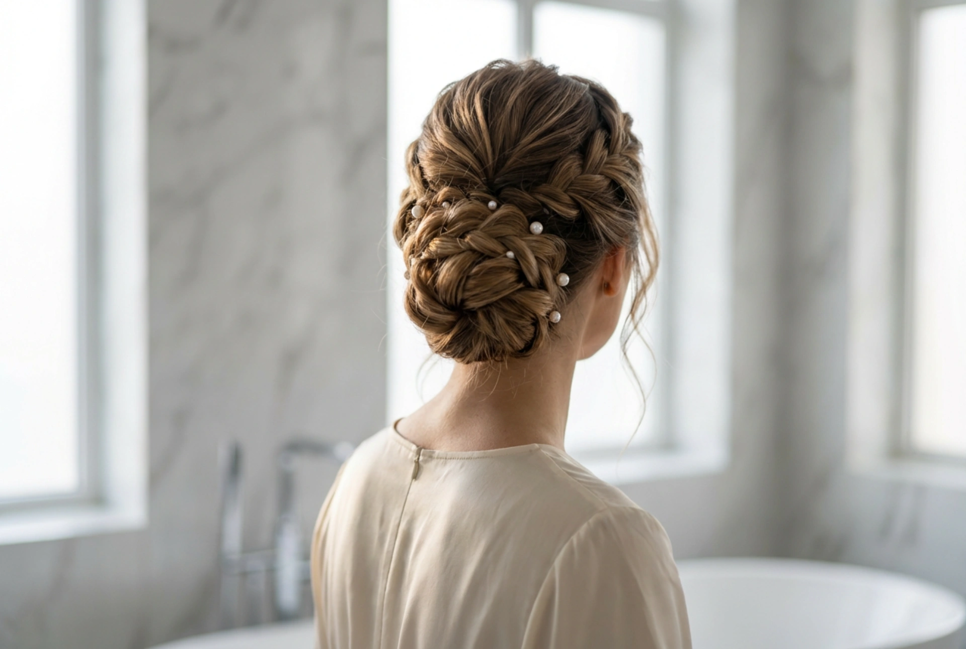 Invitée à une réception : une coiffure de mariage pour invitée qui durera toute la nuit
