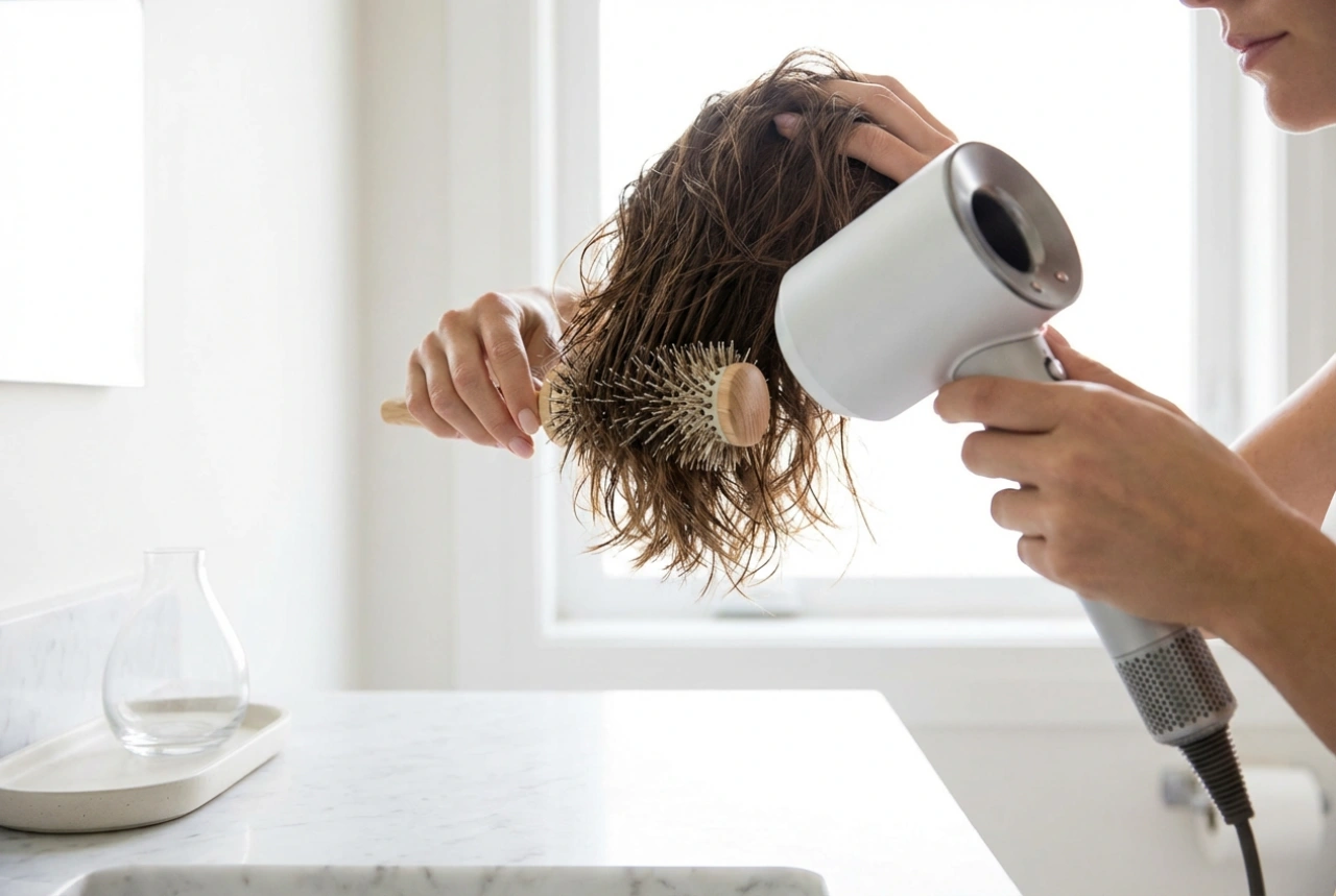 Cheveux courts au quotidien : techniques rapides de séchage et de coiffage
