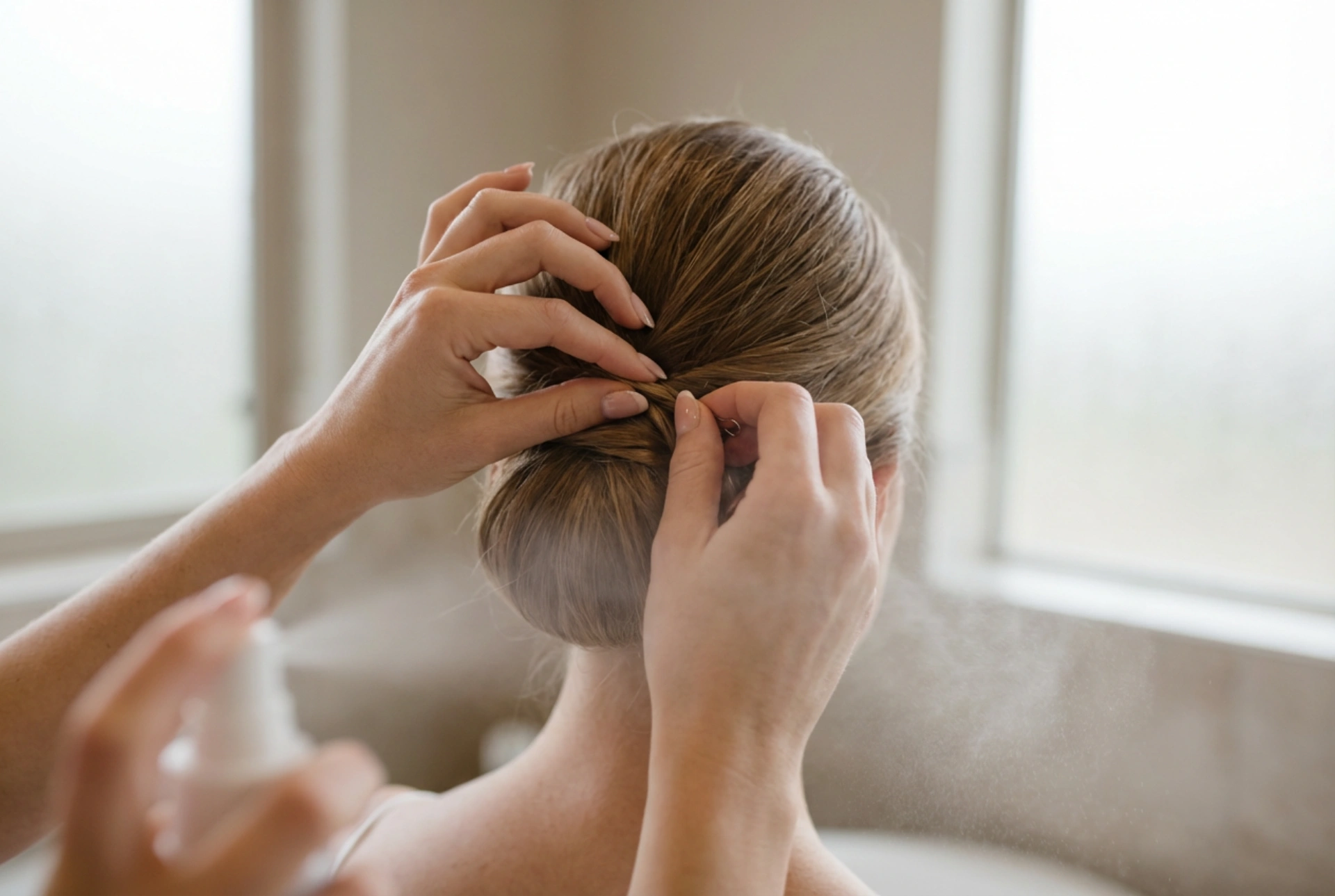 Coiffure simple pour un mariage : préparation, chignon et fixation