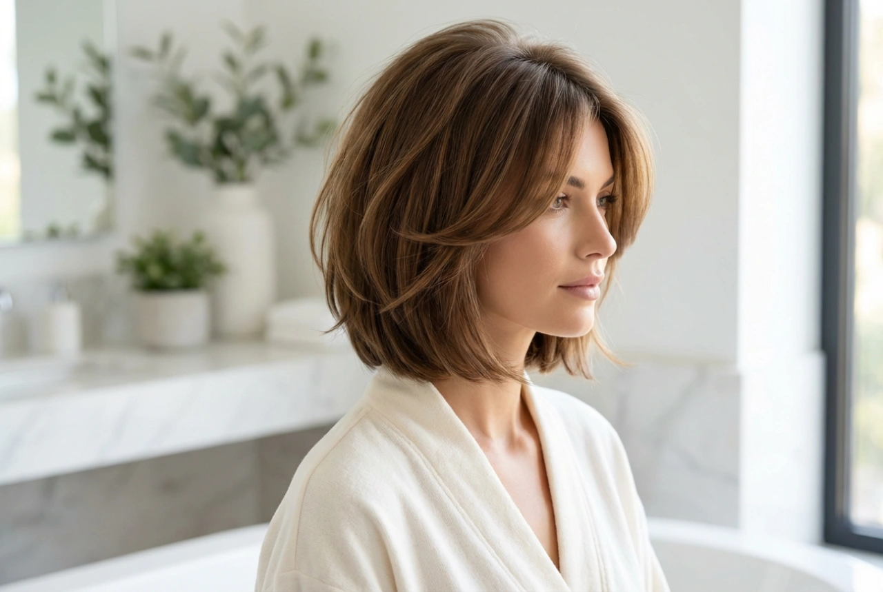Coiffure pour visage rond : coupes et coiffages pour un effet affinant
