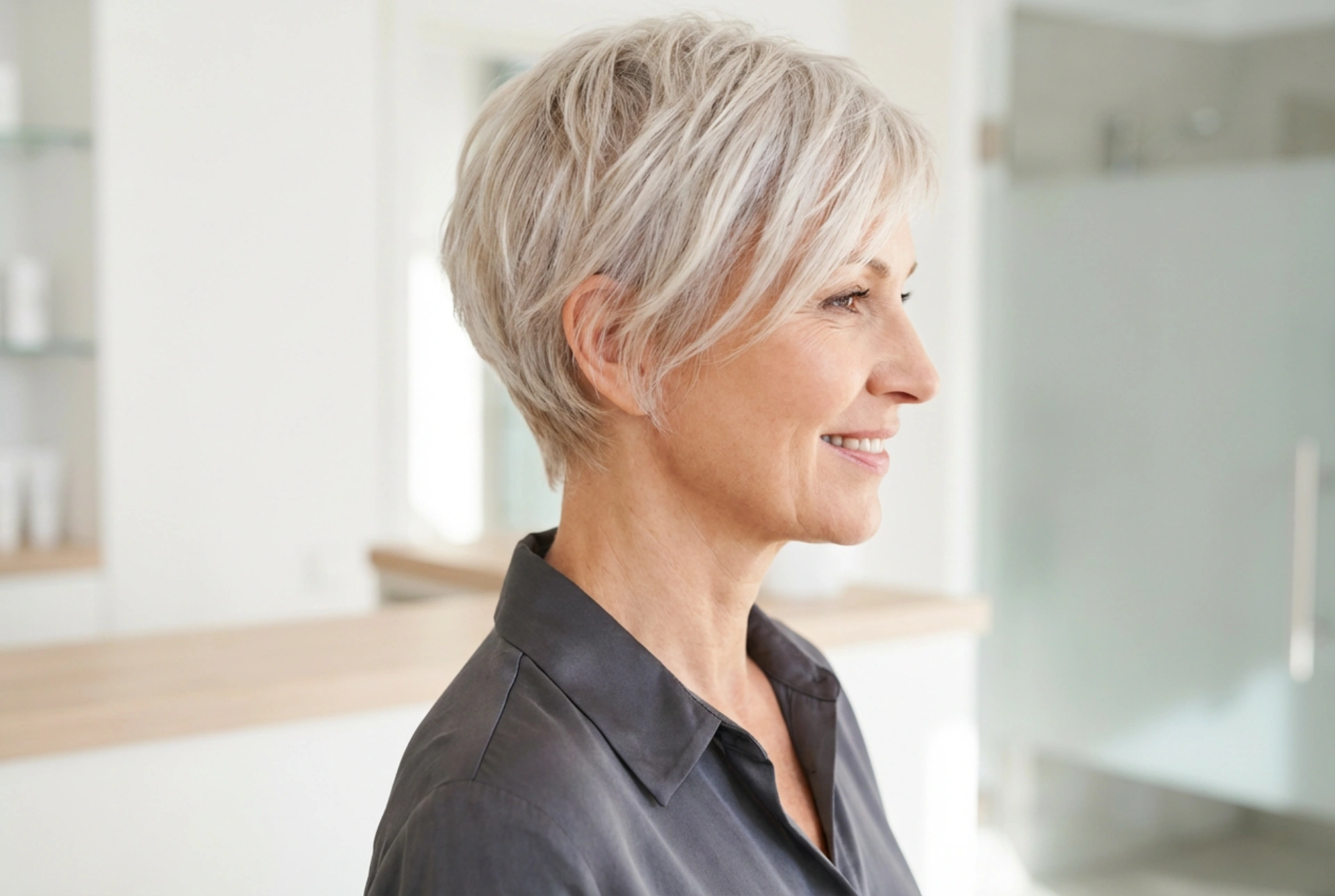 Coiffure pour femme de plus de 50 ans : coupes courtes et coiffage rapide