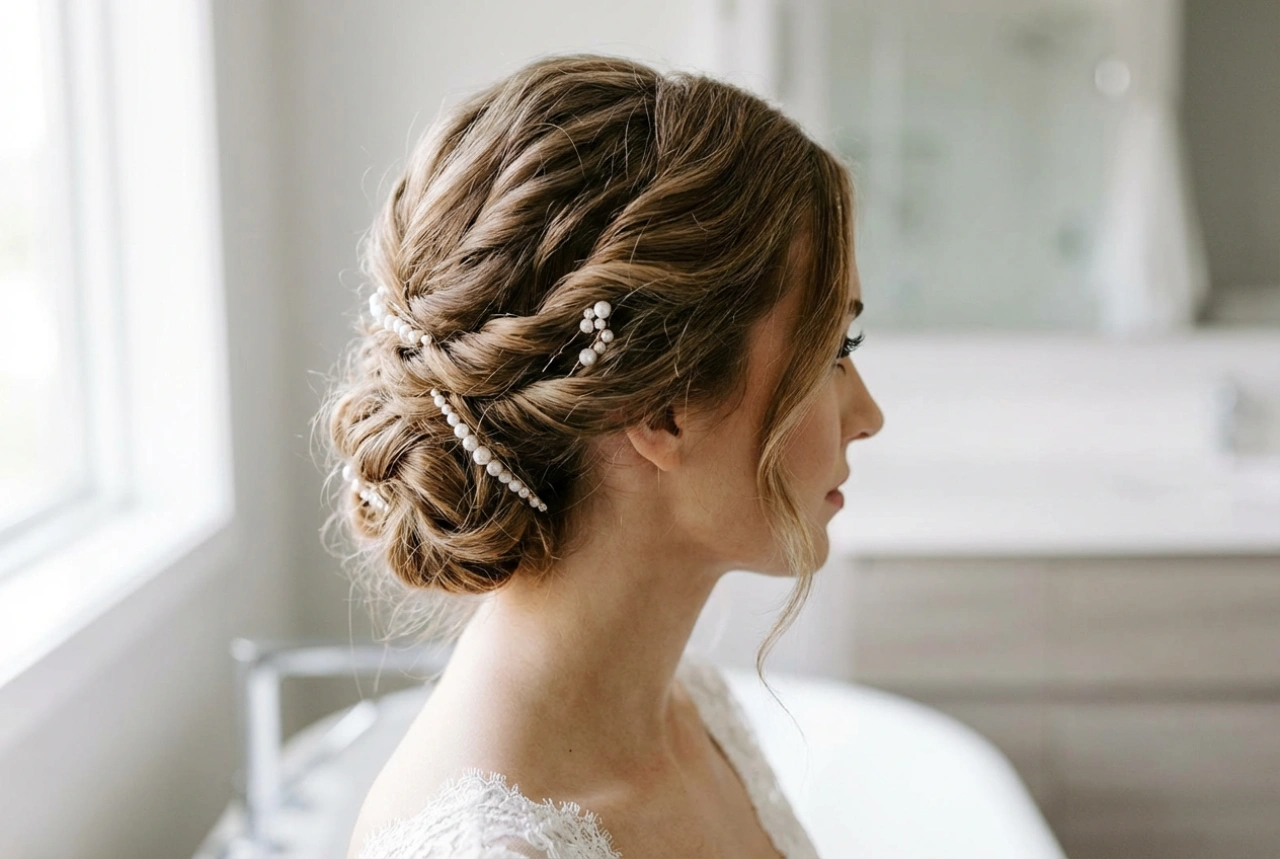 Comment planifier la coiffure de la mariée : essai, accessoires et fixation