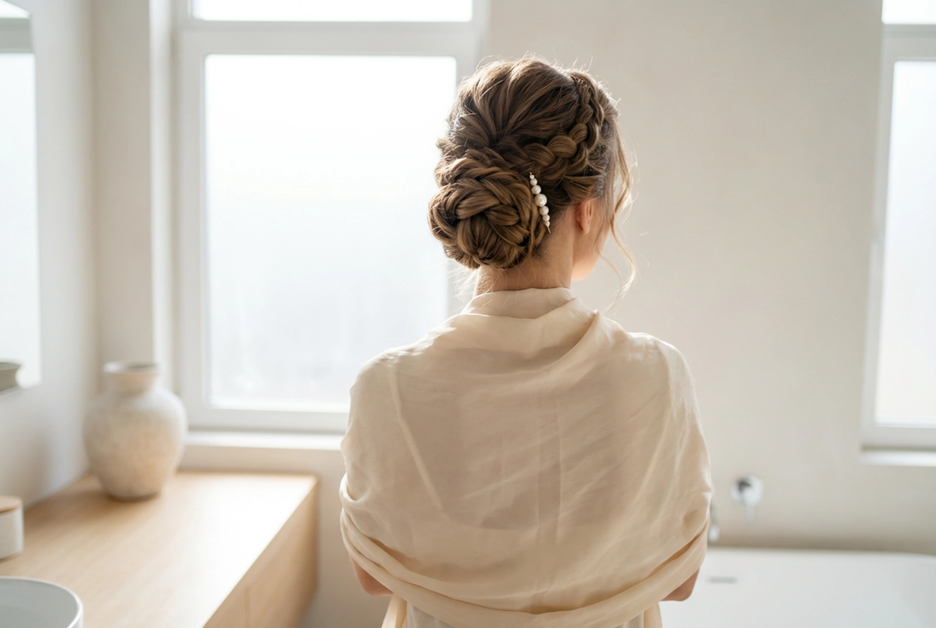 Coiffure pour une robe longue de mariage : chignons, ondulations et coiffures semi-attachées