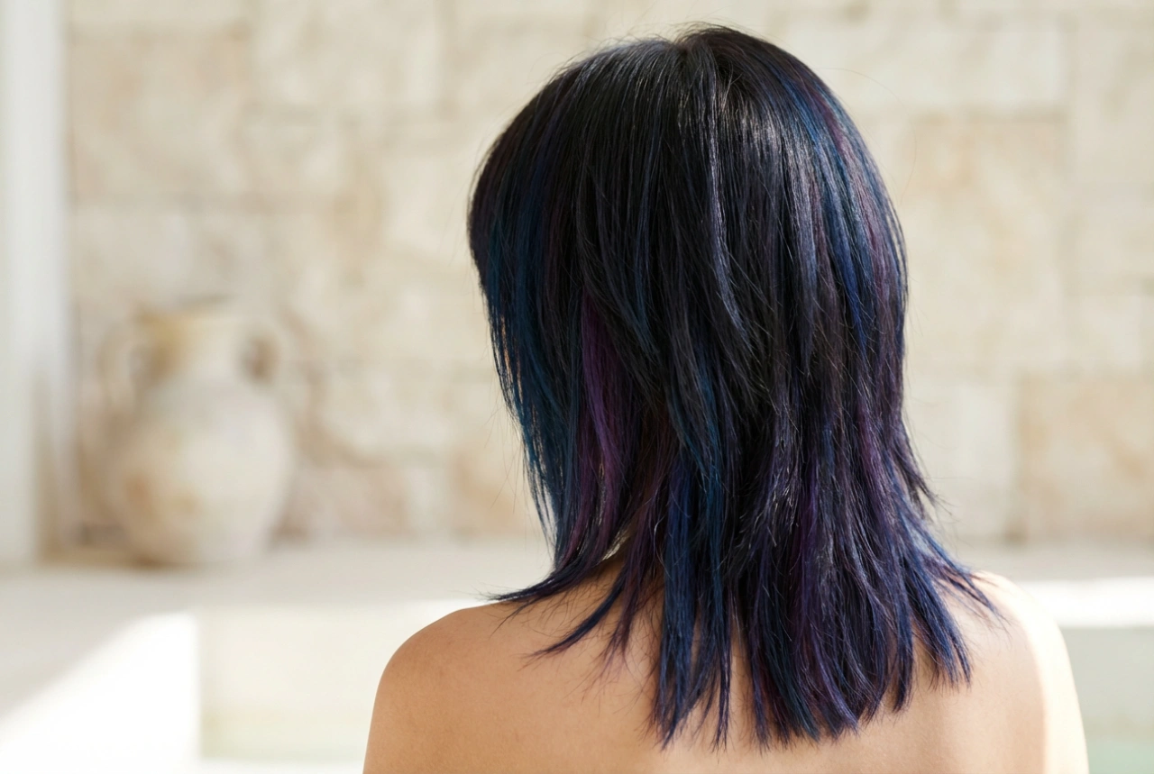 Coupe emo pour femme : dégradé structuré, coiffage et entretien de la couleur