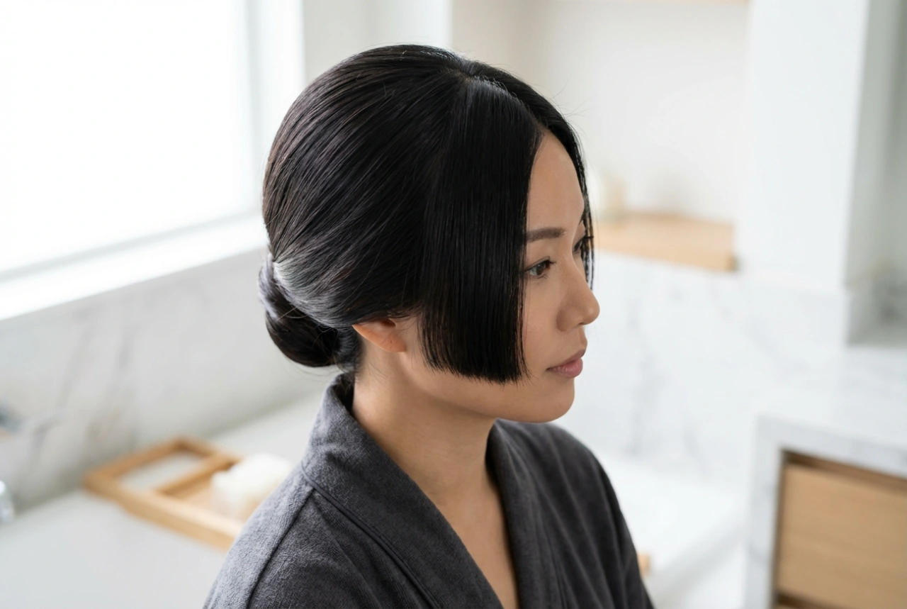 Coiffure japonaise : chignons lisses et hime cut inspirés du Japon