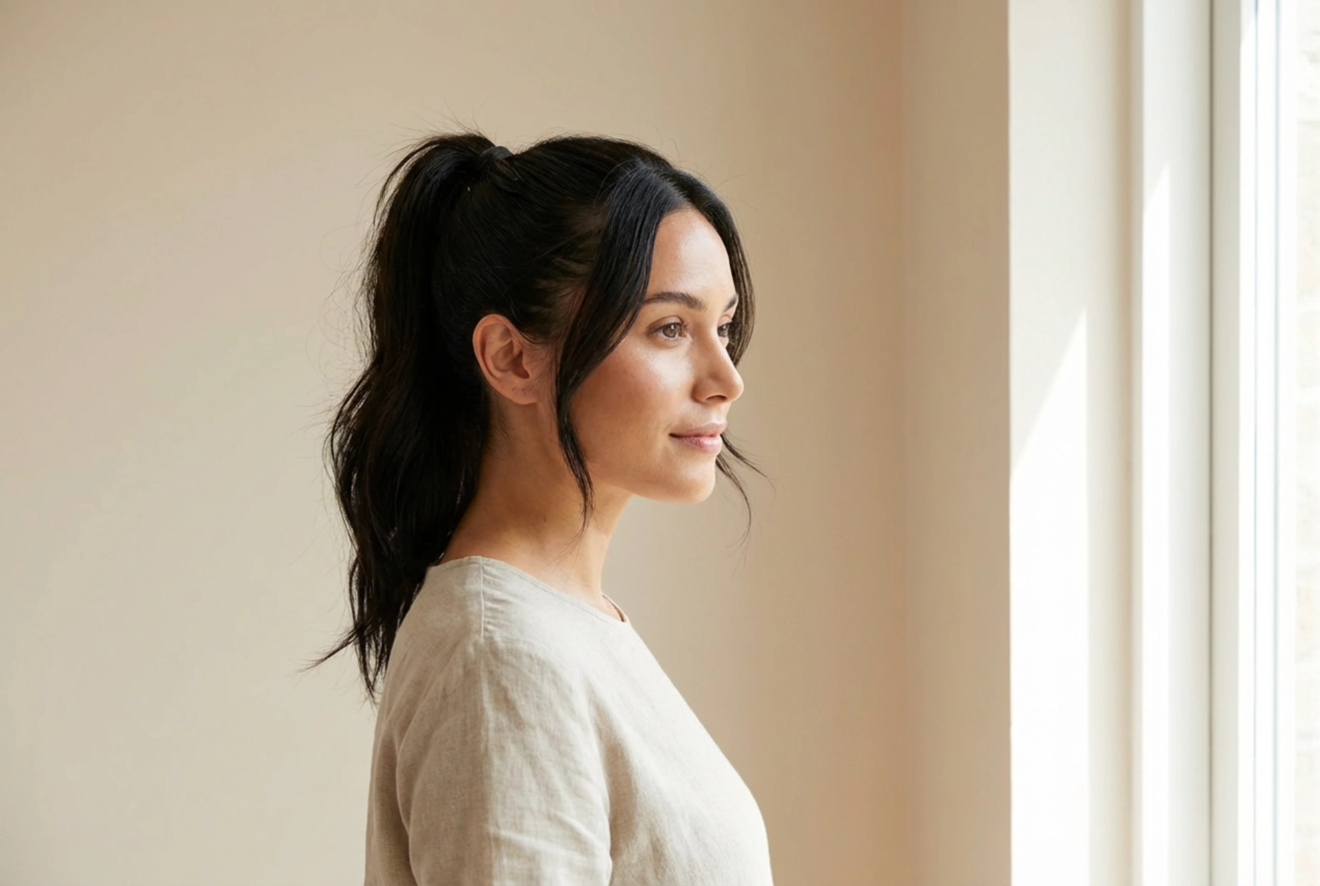 La queue-de-cheval : lisse, haute et décontractée