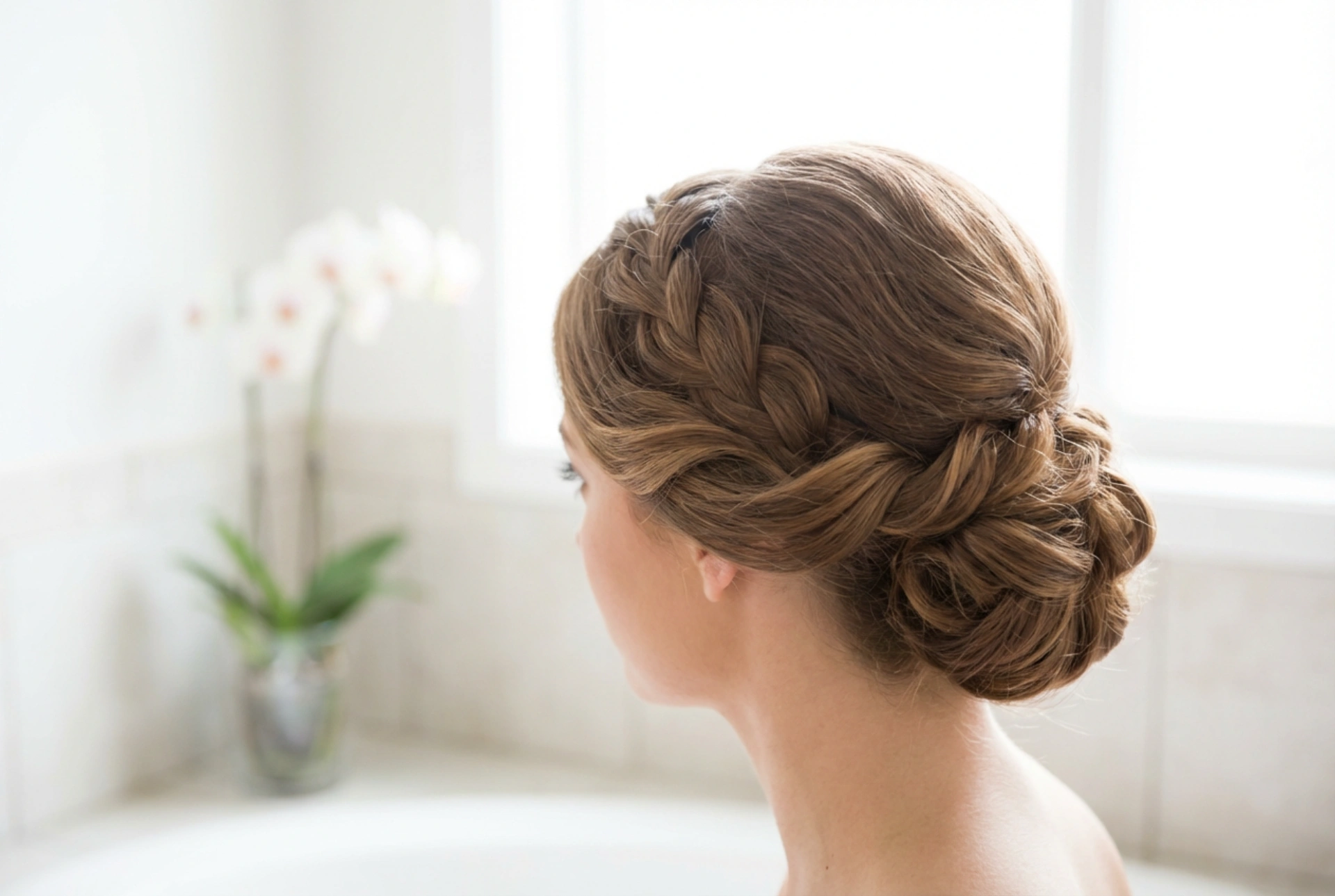 Coiffure élégante pour un baptême : chignons, ondulations et fixation durable