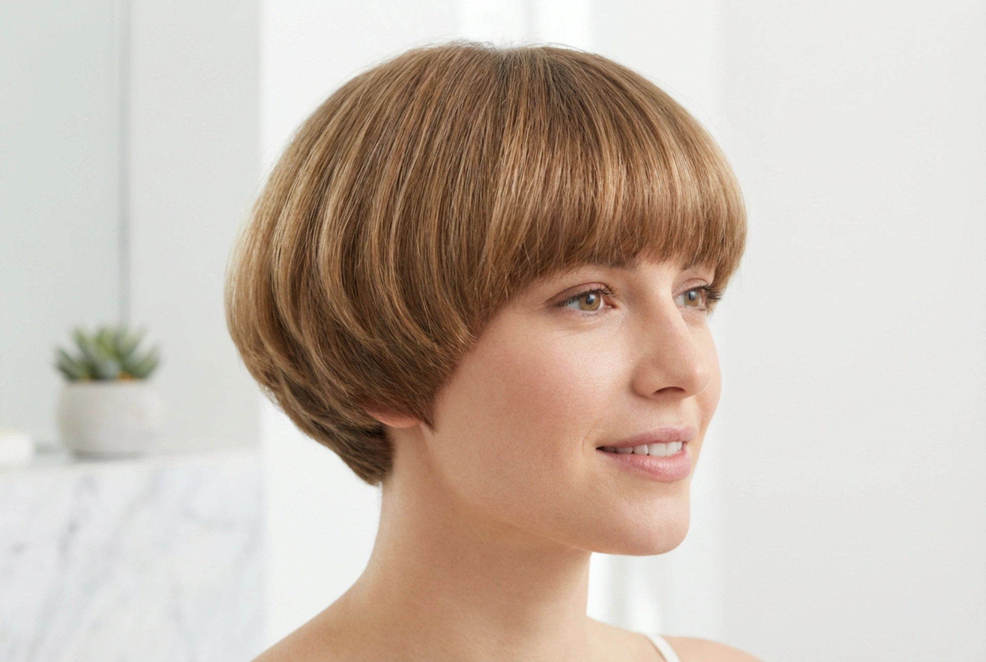 Le classique court revisité : la coupe au bol pour femme avec du volume