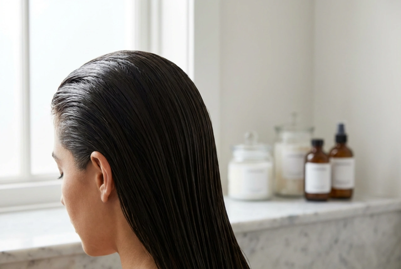 L'effet 'wet look' brillant : coiffure, technique et conseils