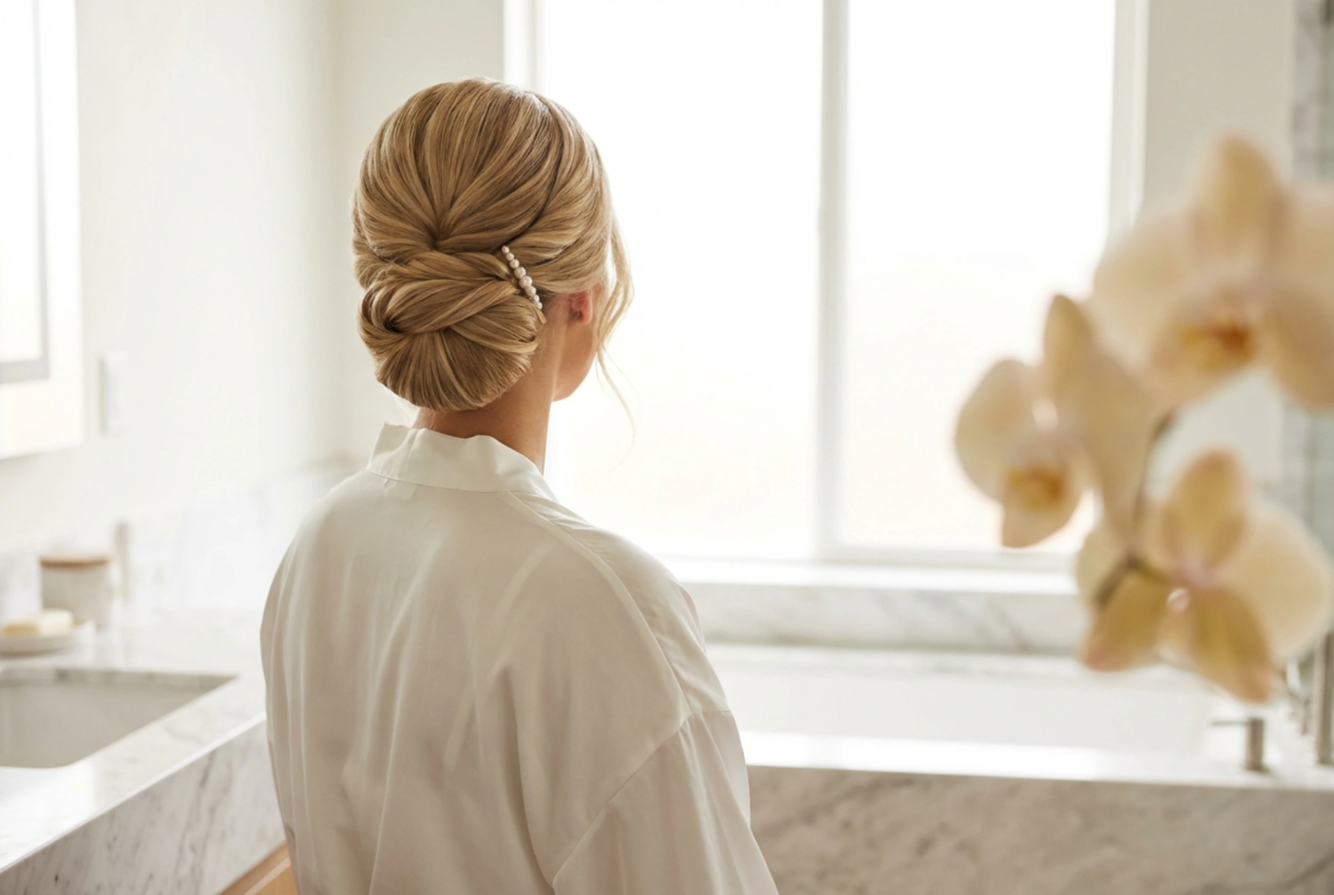 Coiffure de mariage pour la mère de la mariée : un chignon élégant étape par étape