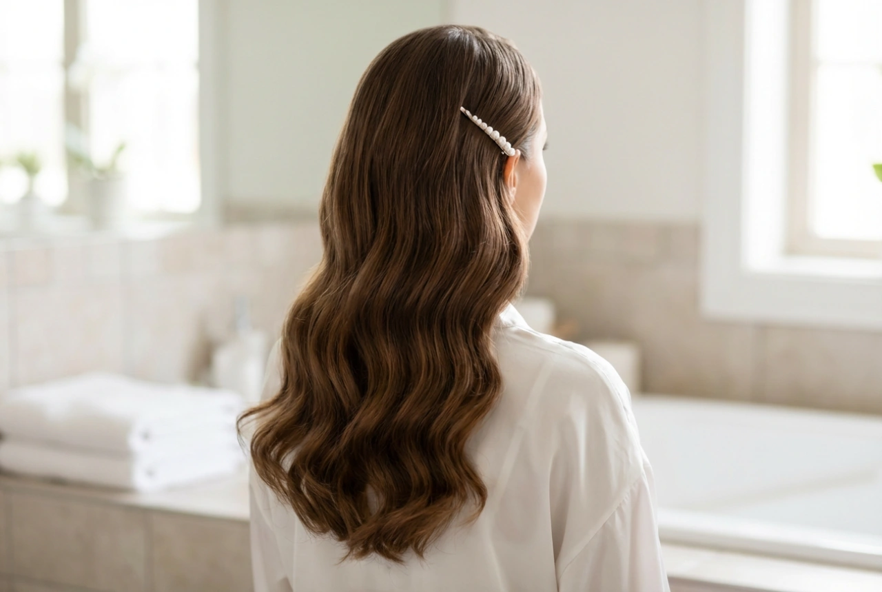 Cheveux longs pour un mariage : coiffure de mariage pour cheveux longs