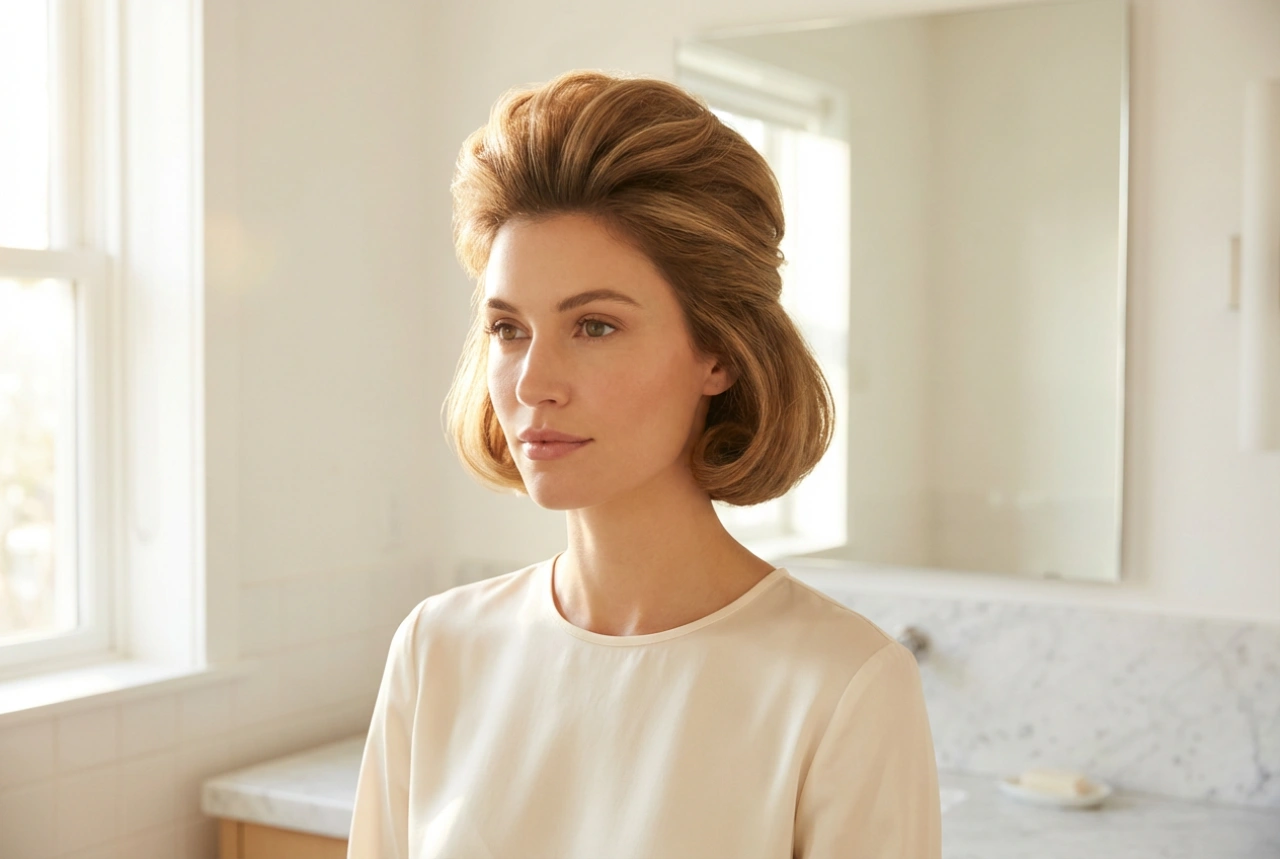 Style rétro au quotidien : la coiffure des années 60 avec du volume en racine