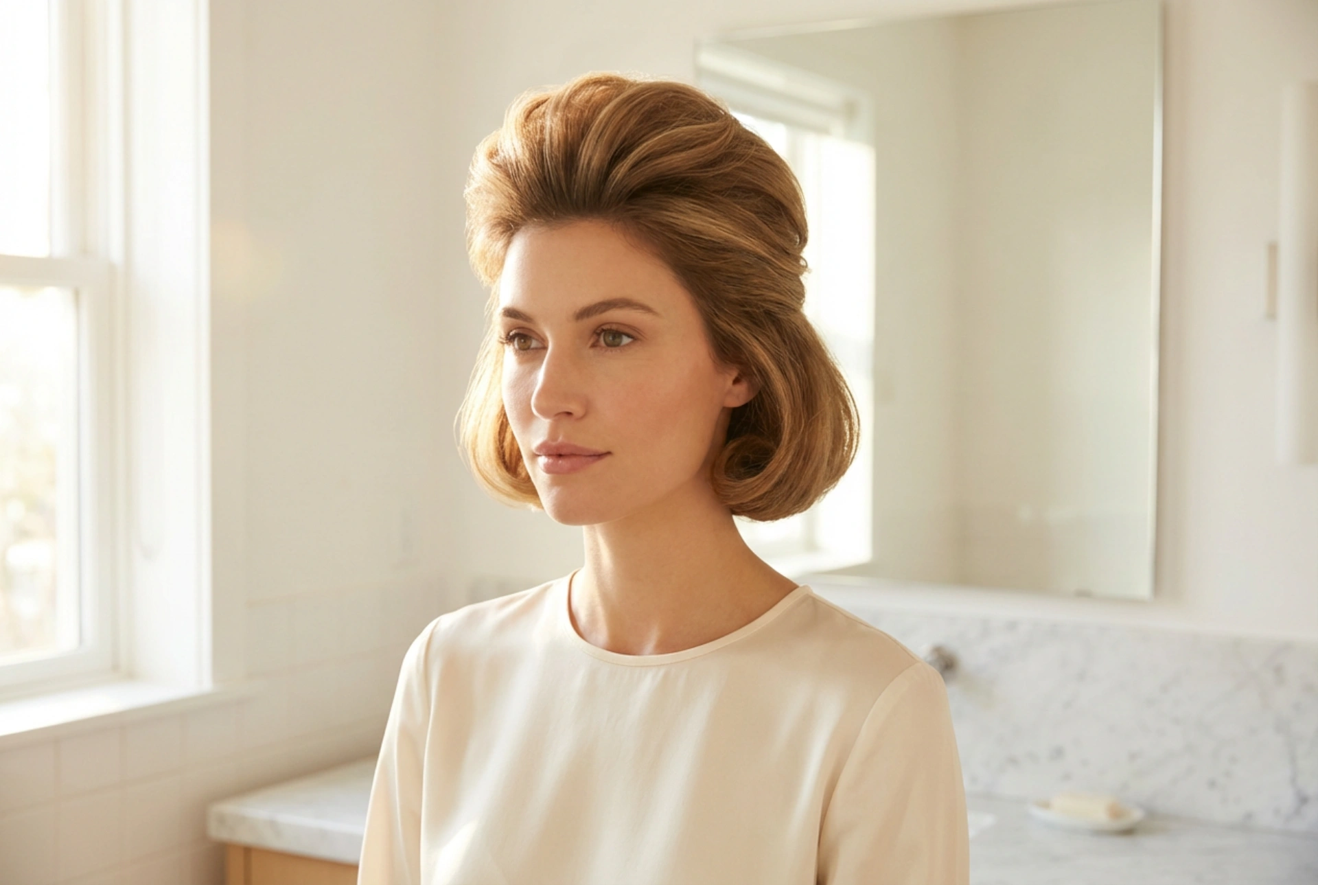 Style rétro au quotidien : la coiffure des années 60 avec du volume en racine