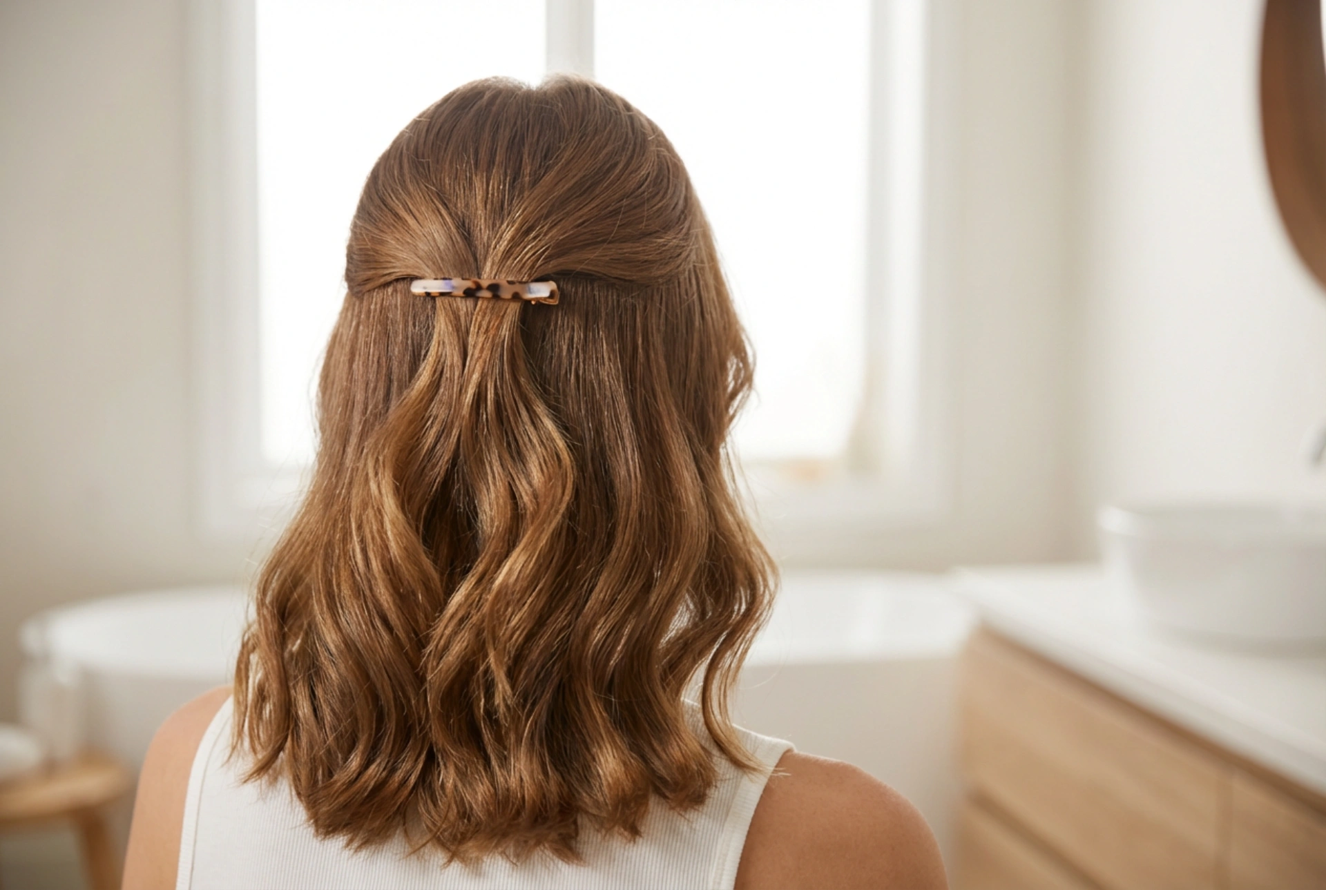 Comment coiffer les cheveux mi-longs : coiffures pour cheveux aux épaules, ondulations et demi-chignons