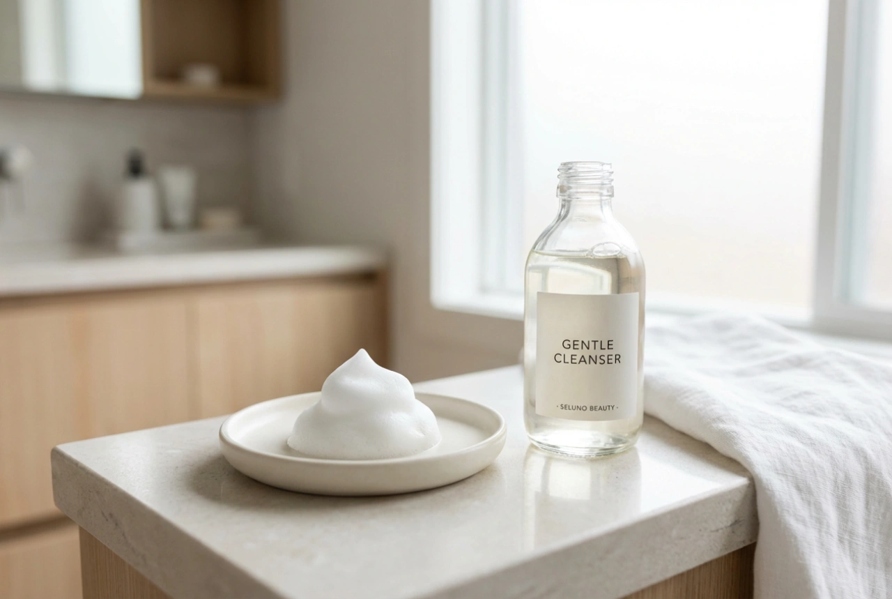 Mousse nettoyante douce pour le visage : une peau propre et une barrière cutanée préservée