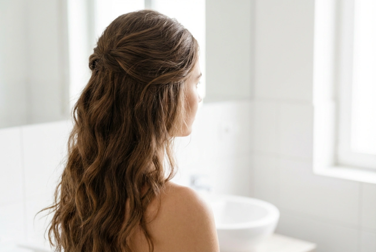 Coiffures quotidiennes pour cheveux longs : ondulations, chignons et volume rapide
