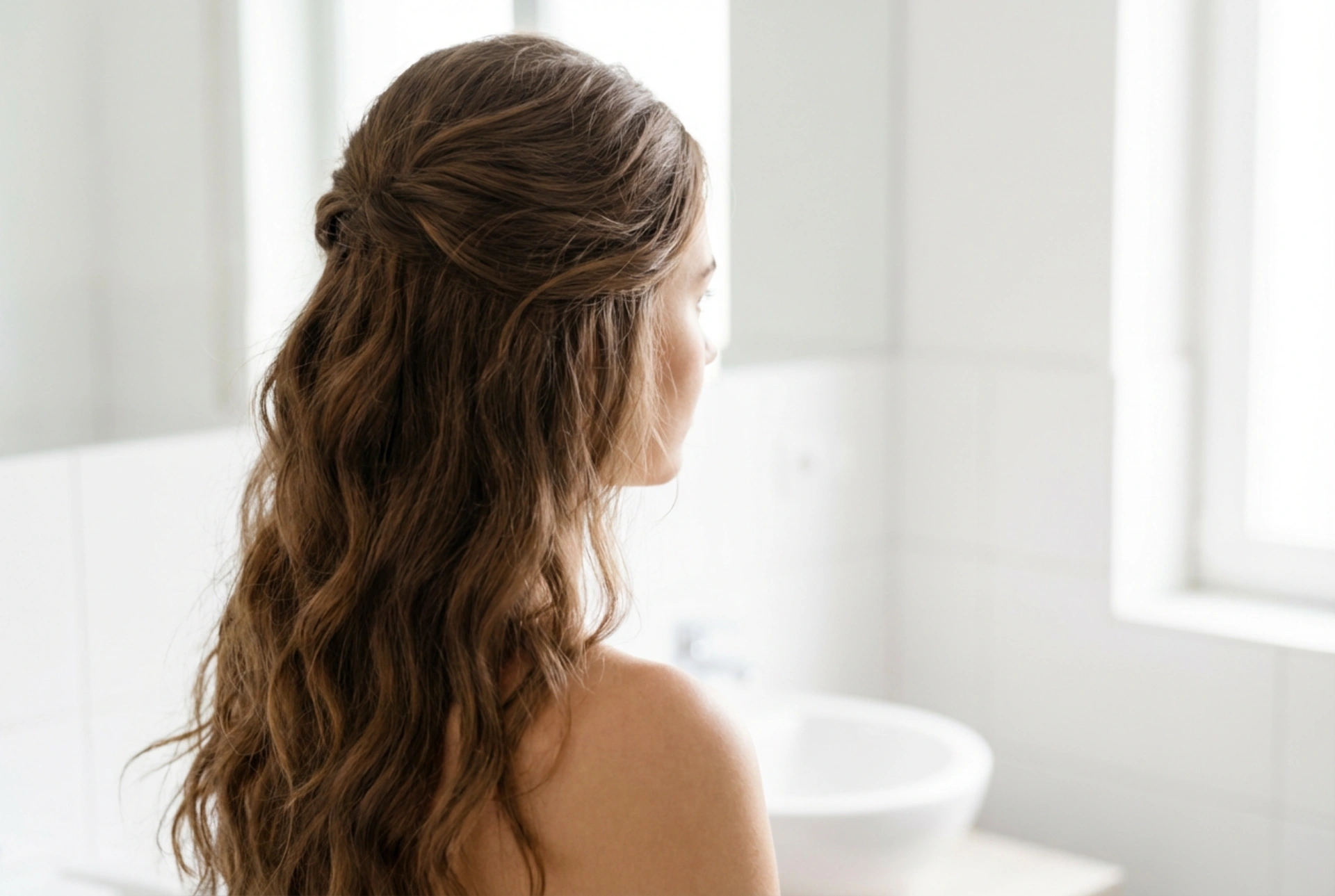 Coiffures quotidiennes pour cheveux longs : ondulations, chignons et volume rapide