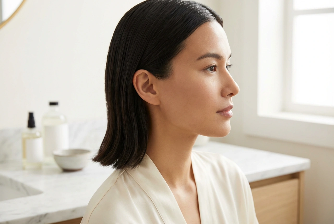 Minimalisme et ordre : les coiffures derrière l'oreille avec une tenue durable