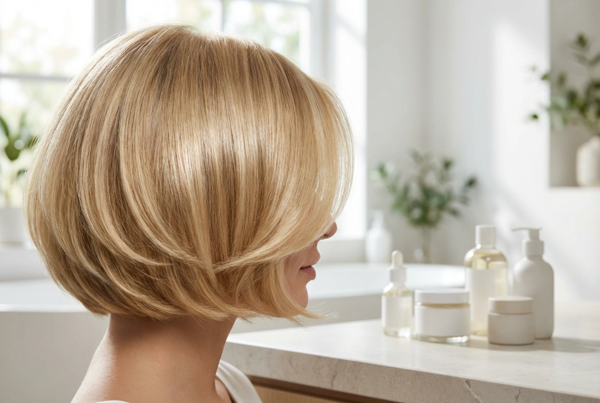 Bob court blond : comment ajouter brillance et volume sans abîmer les cheveux