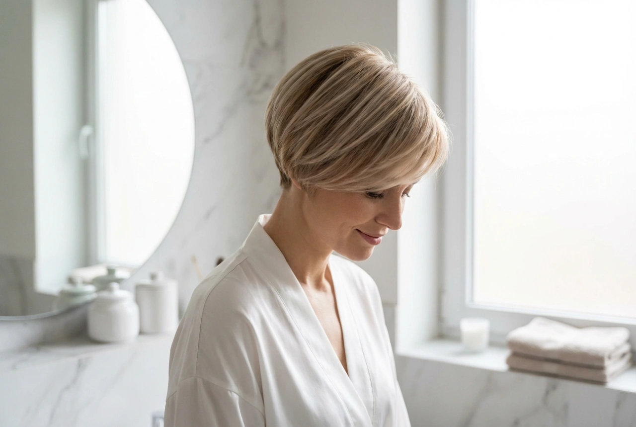 La coupe au bol courte pour femme : douceur, mouvement et volume