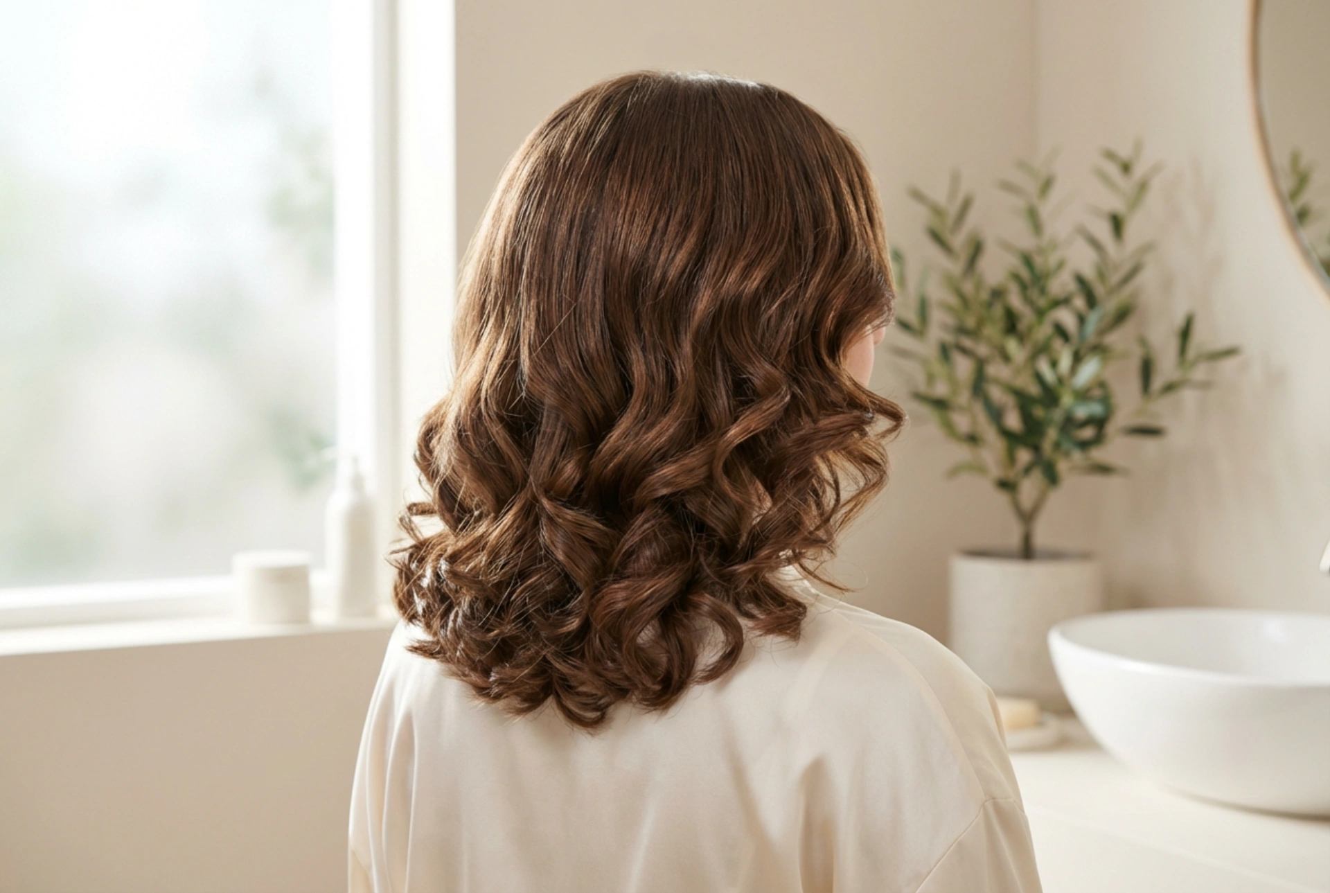 Boucles pour un mariage sur cheveux mi-longs : un effet durable étape par étape