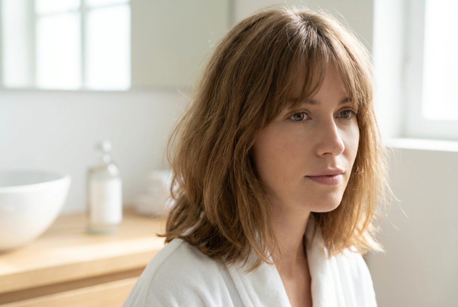 Cheveux mi-longs avec frange : comment coiffer, apporter du volume et fixer au quotidien