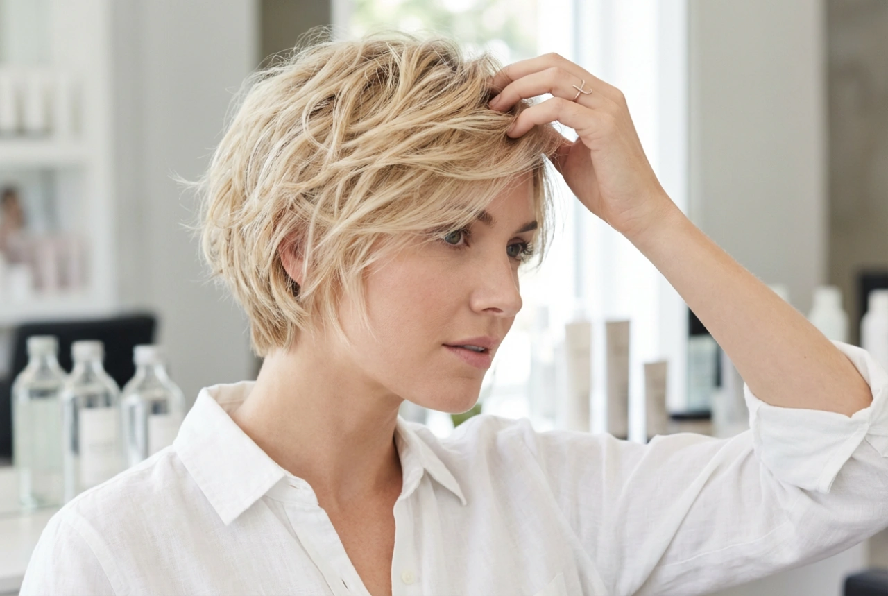 Coiffure cheveux courts : volume, texture et finition rapide