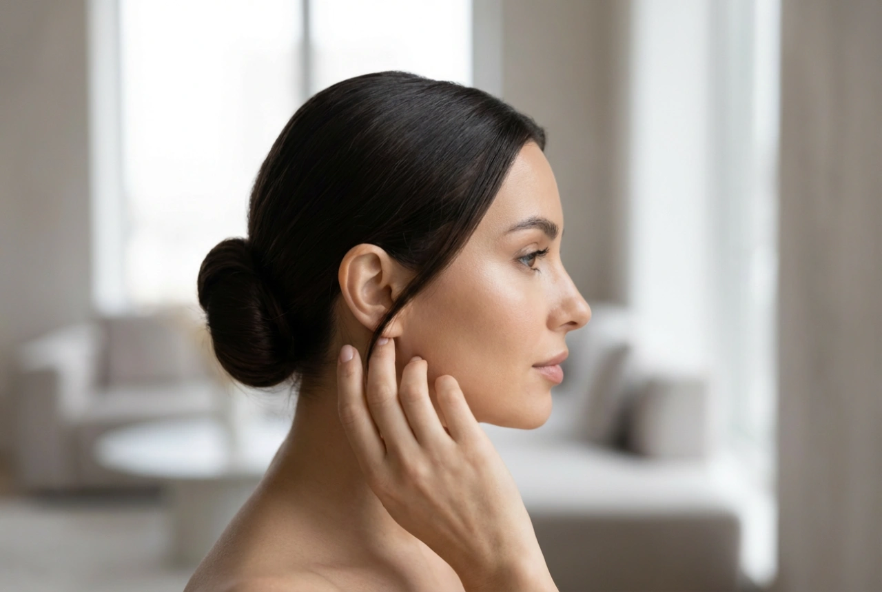 Coiffures rapides pour le travail : chignon banane lisse, chignon bas et torsade