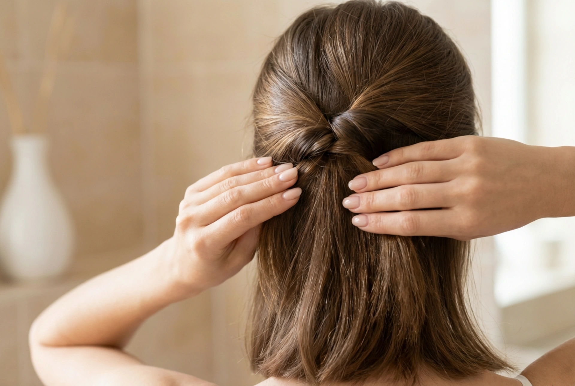 Coiffer les cheveux mi-longs : demi-chignons, chignons et queues de cheval, étape par étape