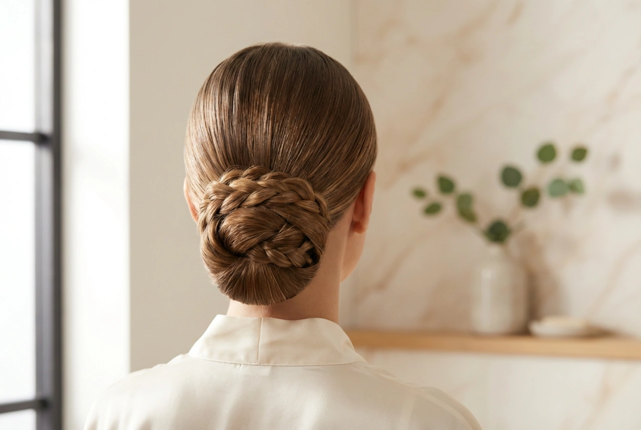 Coiffures pour cheveux longs : tresses élégantes, chignon bas et demi-attache